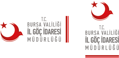 Bursa İl Göç İdaresi Türkçe Yatay ve Dikey Logoları